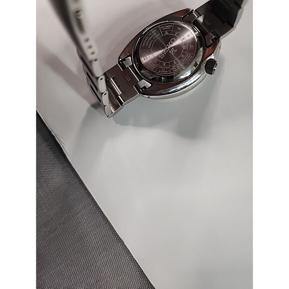 Seiko Prospex Automatic Men’s Watch Green Compass Bezel Black Dial Stainless...
